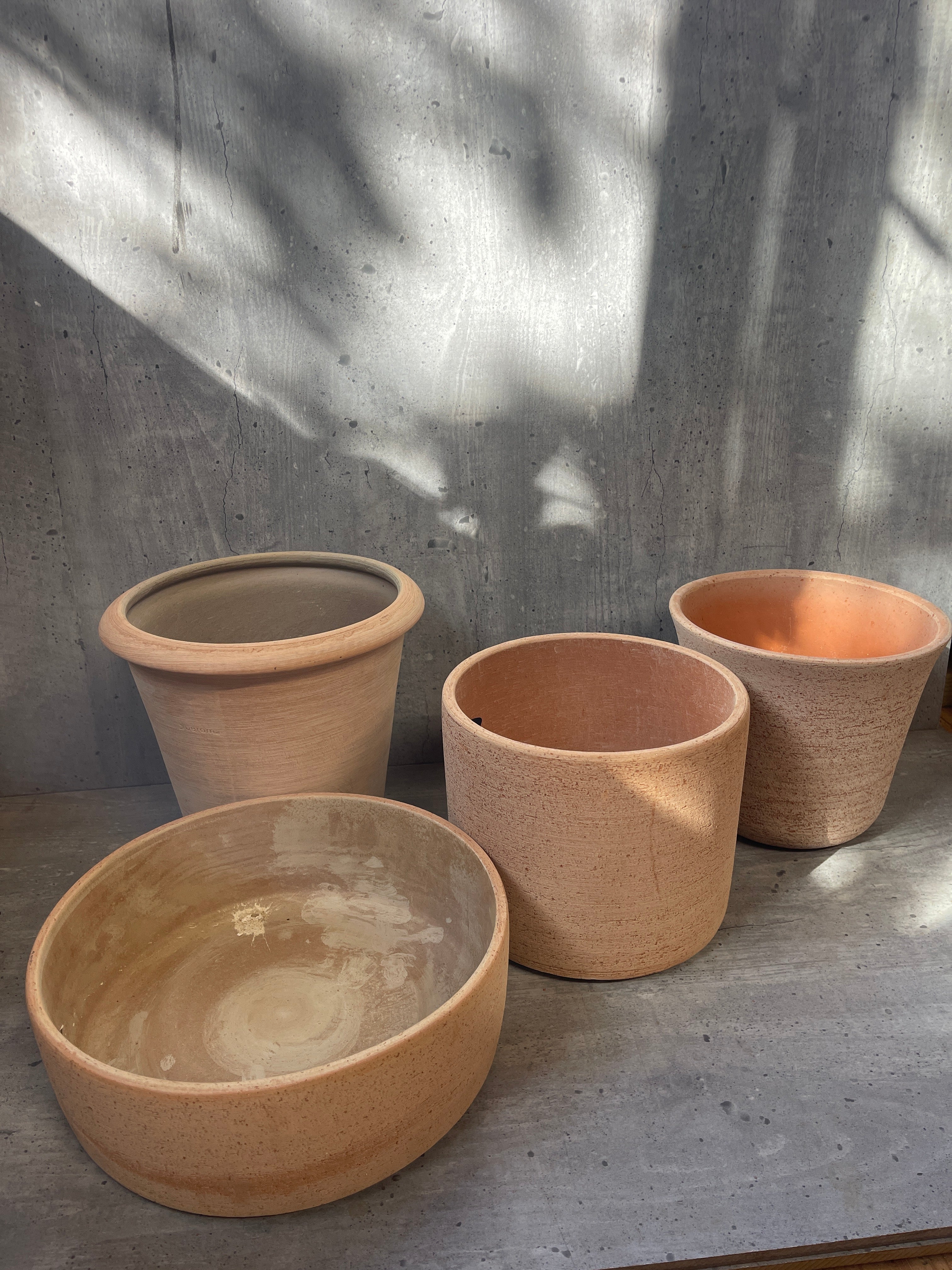 טרקוטה כתומה מוברשת מחוספסת